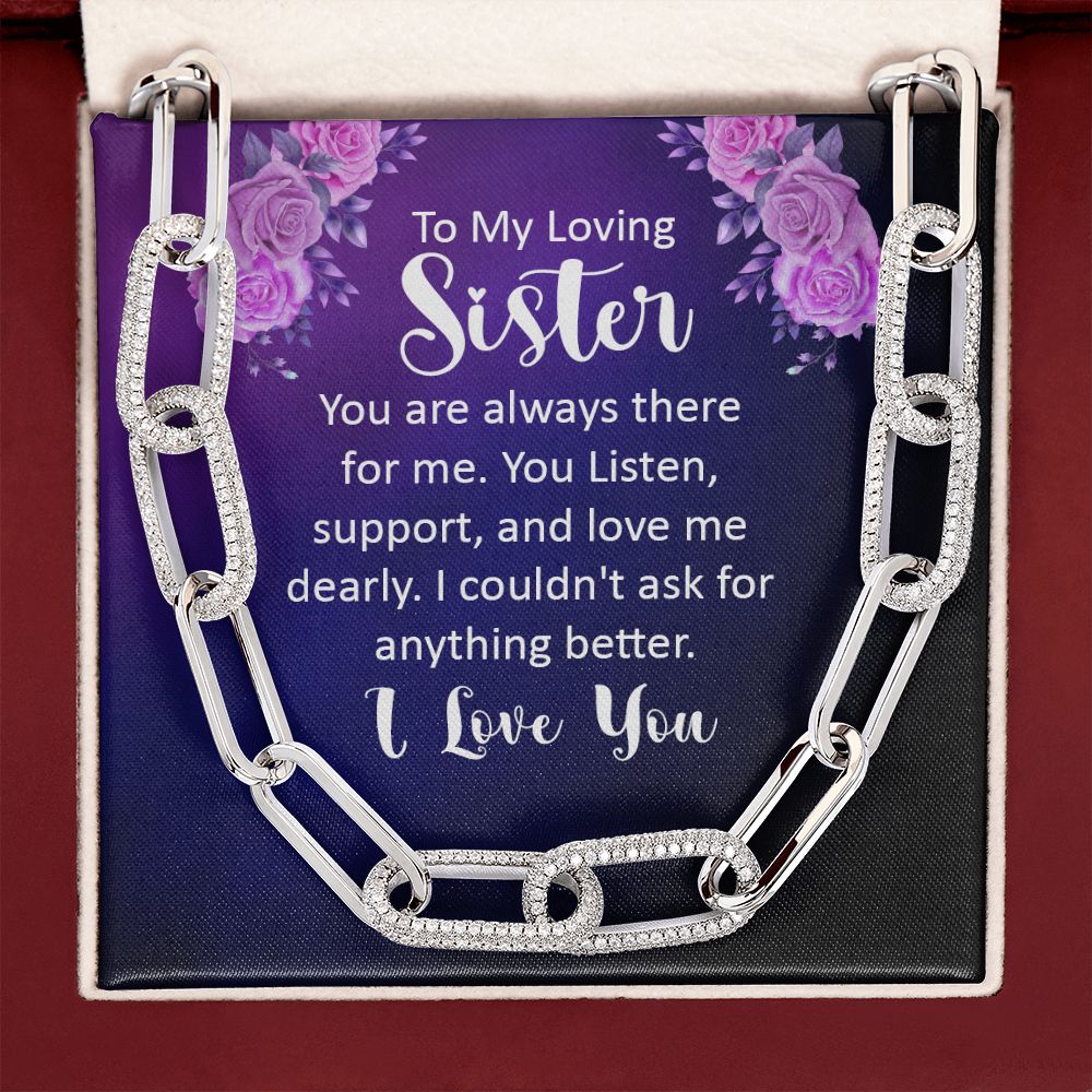 To My Loving sister | You are always there for Me - Forever Linked Necklace