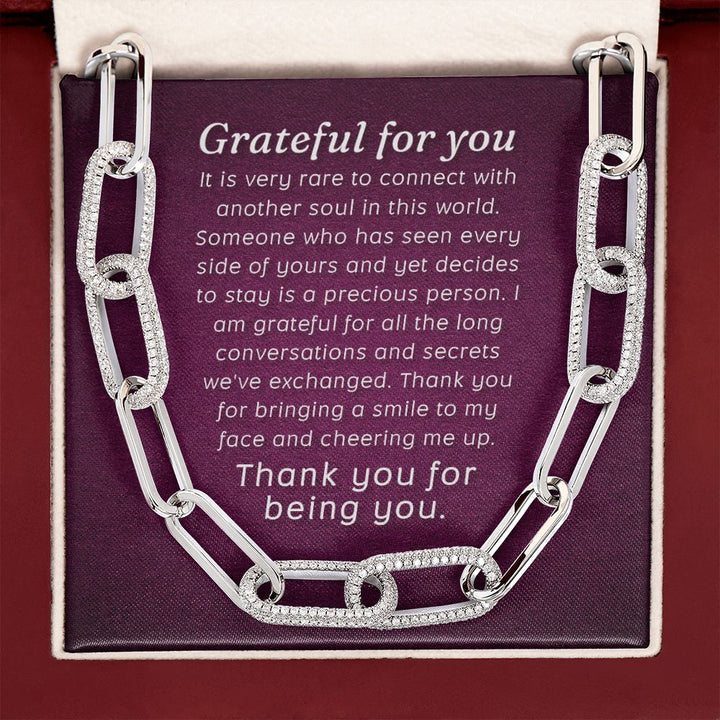Grateful For You | Thank You for being You - Forever Linked Necklace