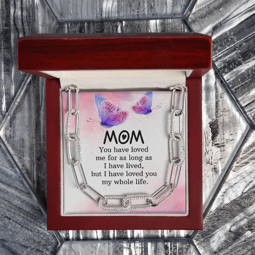 To My mom | You have loved me for as long as - Forever Linked Necklace