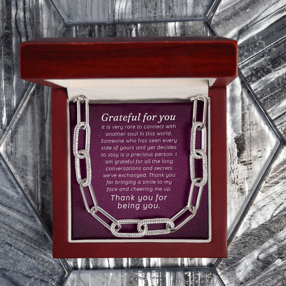 Grateful For You | Thank You for being You - Forever Linked Necklace