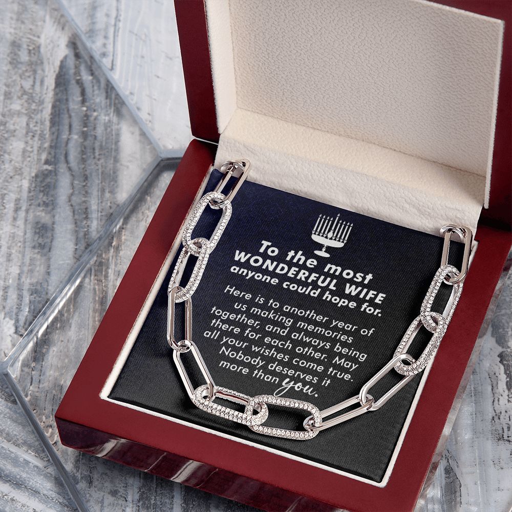 To My Wife | To The most Wonderful Wife - Forever Linked Necklace