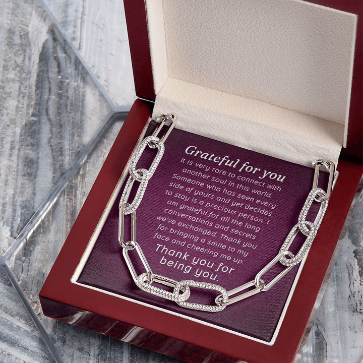 Grateful For You | Thank You for being You - Forever Linked Necklace