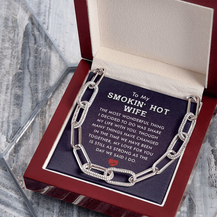 To My Smokin' Hot Wife | The Most Wonderful Thing - Forever Linked Necklace