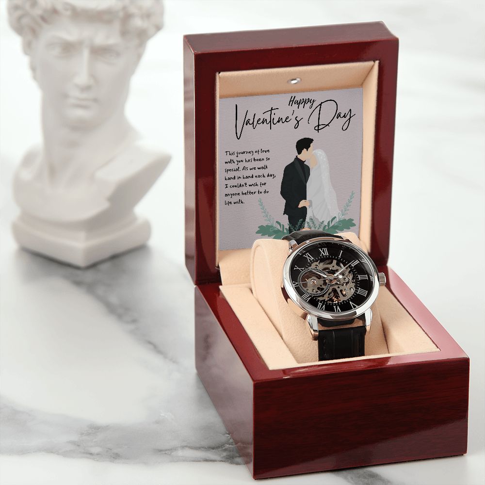 Happy Valentine's Day | The Journey of Love - Men's Openwork Watch