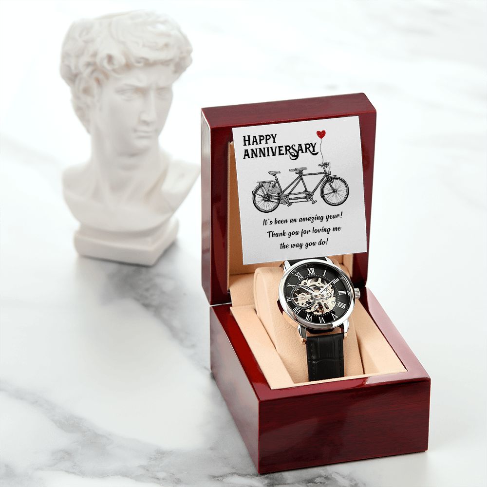 To My Husband | Happy Anniversary its been an amazing years - Men's Openwork Watch