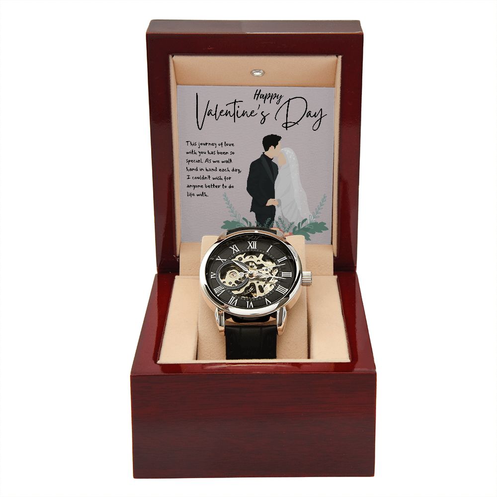 Happy Valentine's Day | The Journey of Love - Men's Openwork Watch
