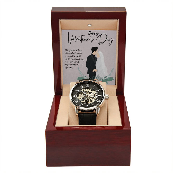 Happy Valentine's Day | The Journey of Love - Men's Openwork Watch