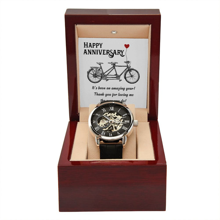 To My Husband | Happy Anniversary its been an amazing years - Men's Openwork Watch