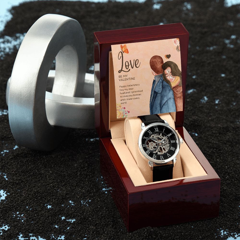 Happy Valentine's Day | Be My Valentine - Men's Openwork Watch