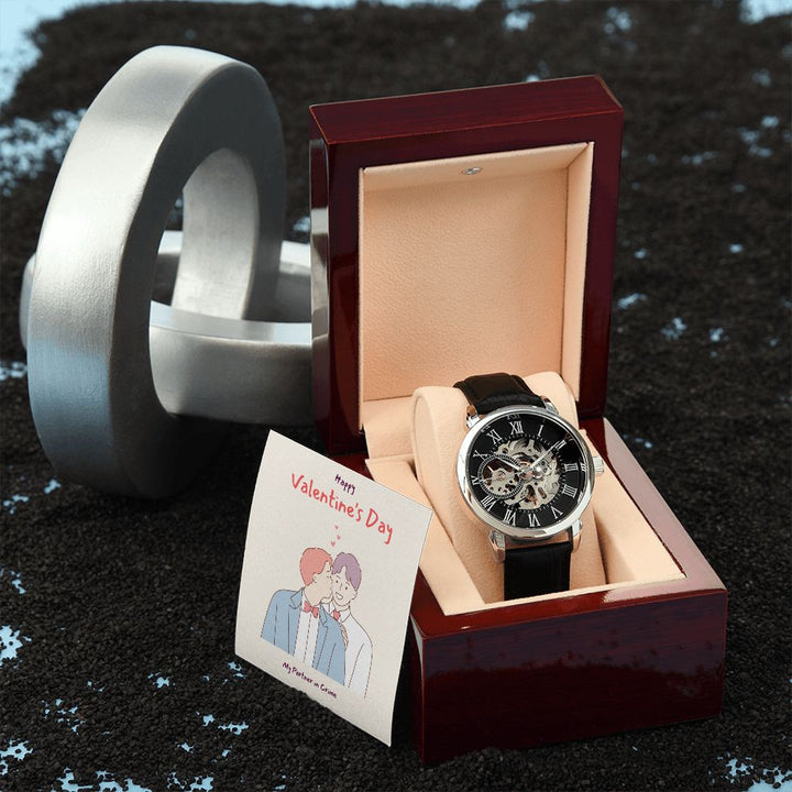 Happy Valentine's Day | My Part- Men's Openwork Watch