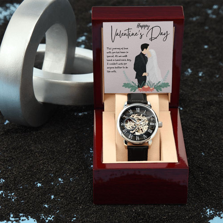 Happy Valentine's Day | The Journey of Love - Men's Openwork Watch
