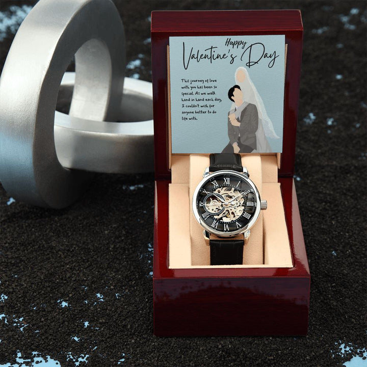 Happy Valentine's Day | With You Has Been Special - Men's Openwork Watch