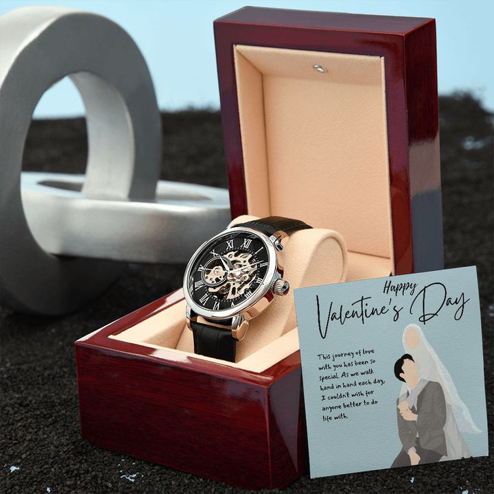Happy Valentine's Day | With You Has Been Special - Men's Openwork Watch