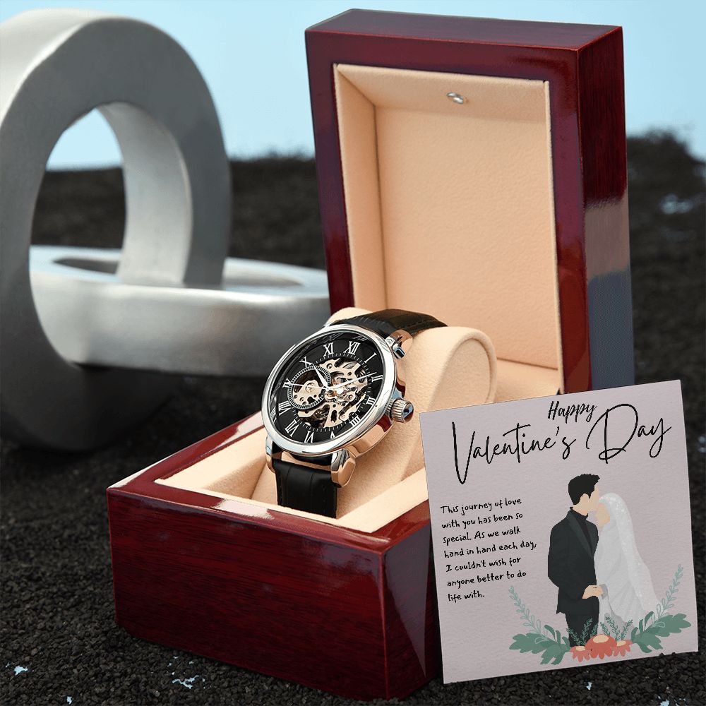 Happy Valentine's Day | The Journey of Love - Men's Openwork Watch