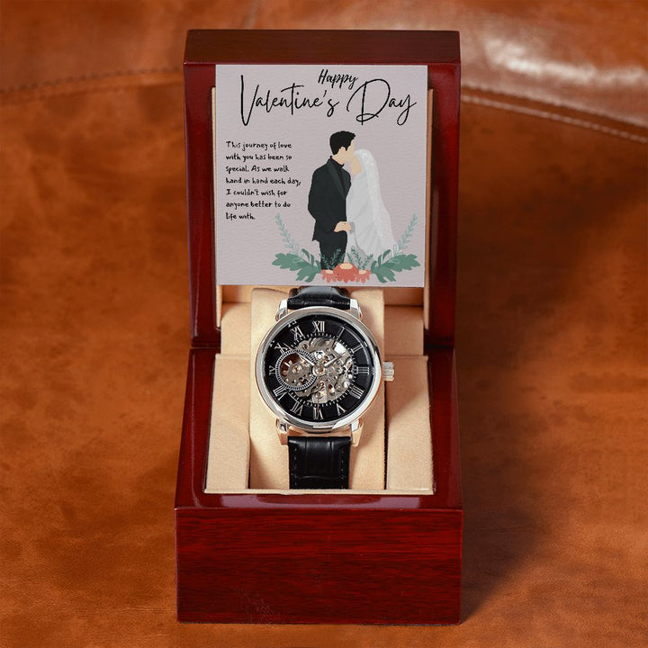 Happy Valentine's Day | The Journey of Love - Men's Openwork Watch