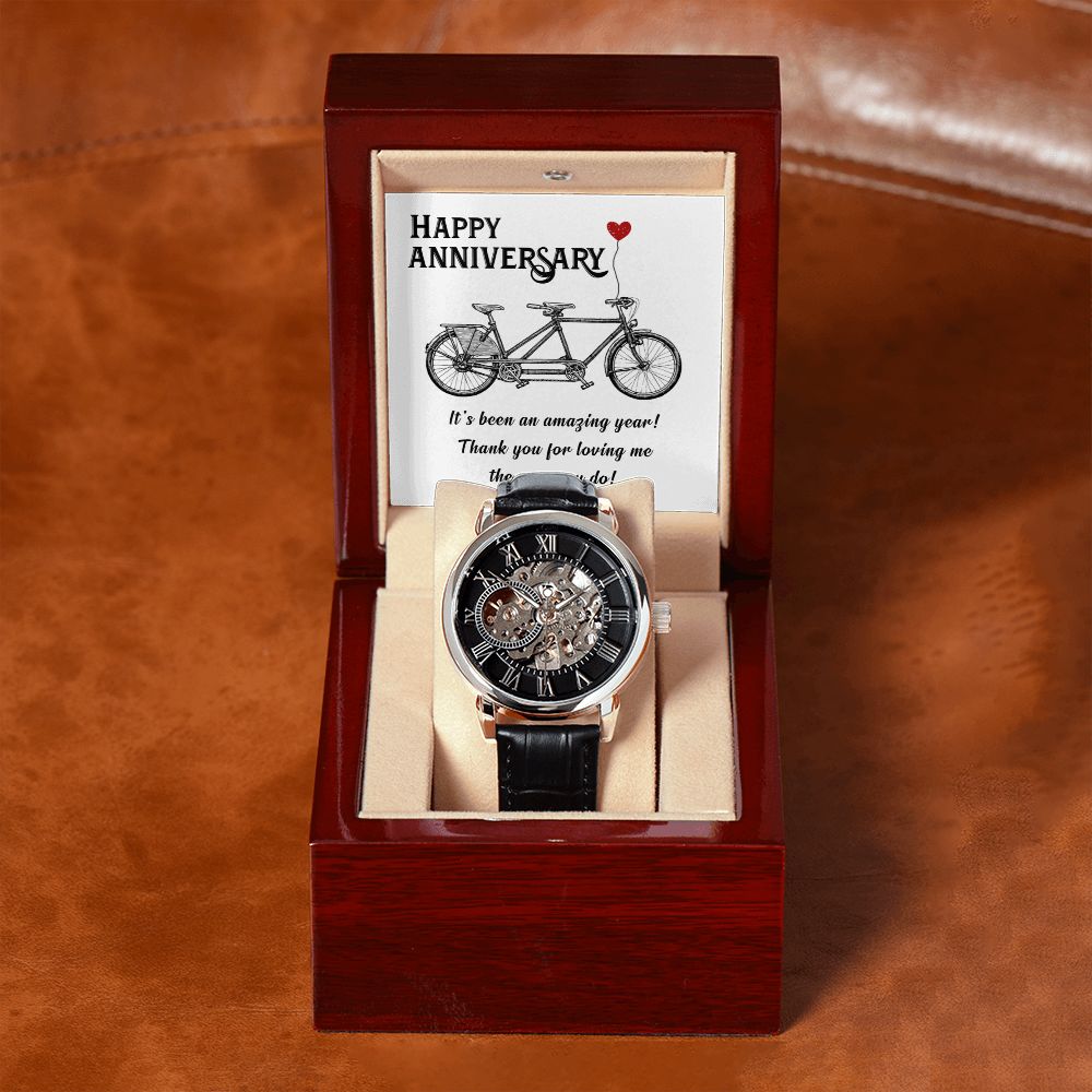 To My Husband | Happy Anniversary its been an amazing years - Men's Openwork Watch