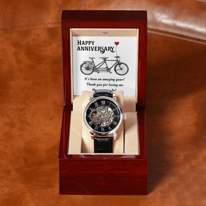 To My Husband | Happy Anniversary its been an amazing years - Men's Openwork Watch