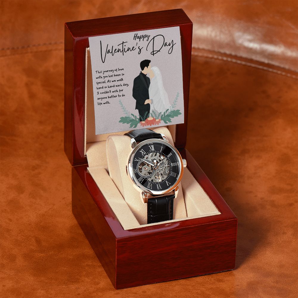 Happy Valentine's Day | The Journey of Love - Men's Openwork Watch