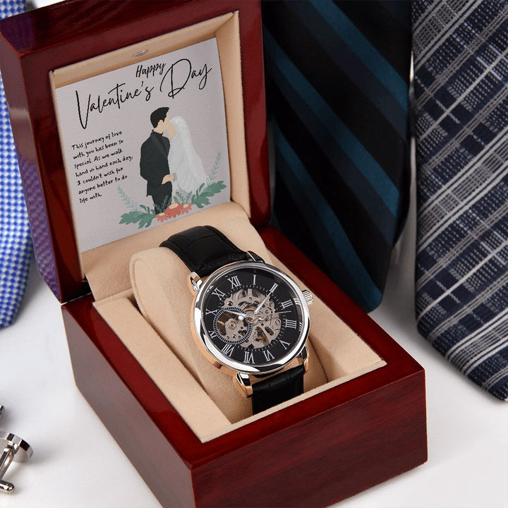 Happy Valentine's Day | The Journey of Love - Men's Openwork Watch