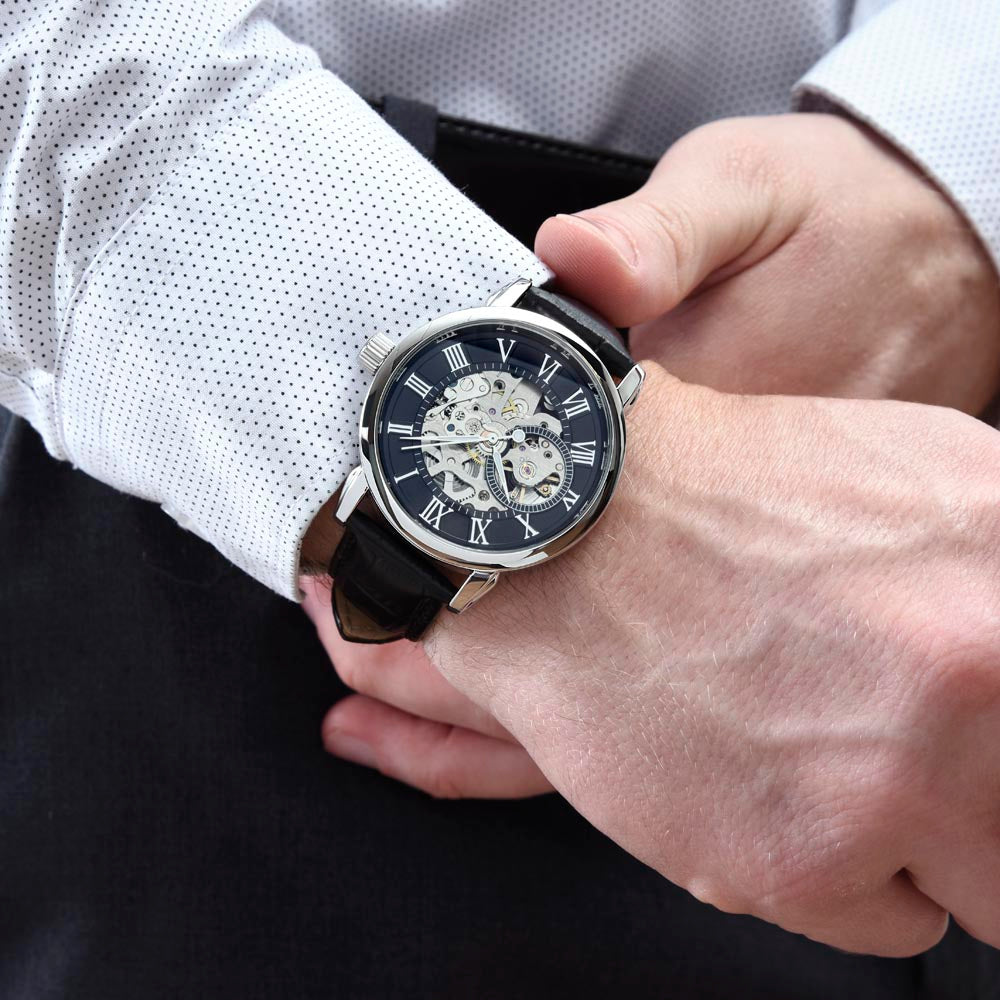 To My Husband | You will forever be my always - Men's Openwork Watch