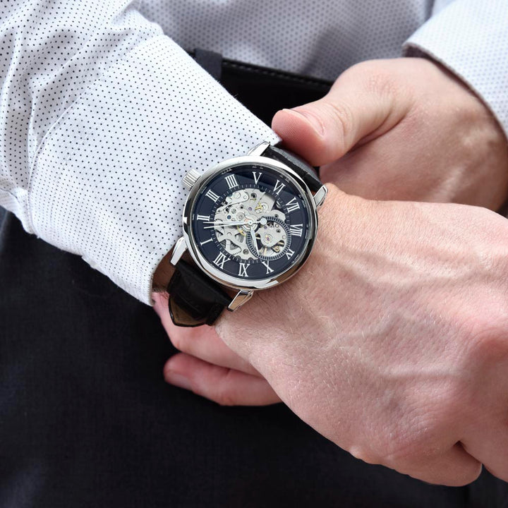 To My Husband | You will forever be my always - Men's Openwork Watch