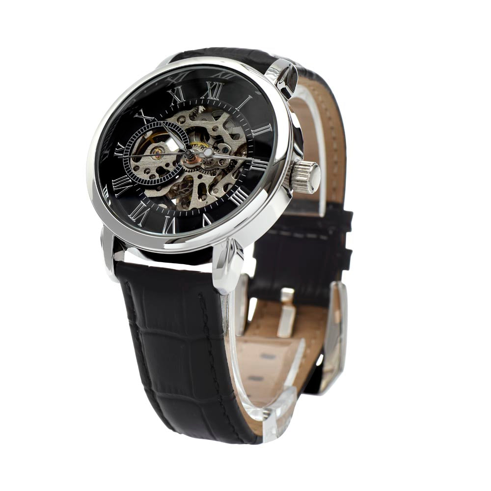 Happy Valentine's Day | Our Love is Limitless LGBTQ for Men - Men's Openwork Watch