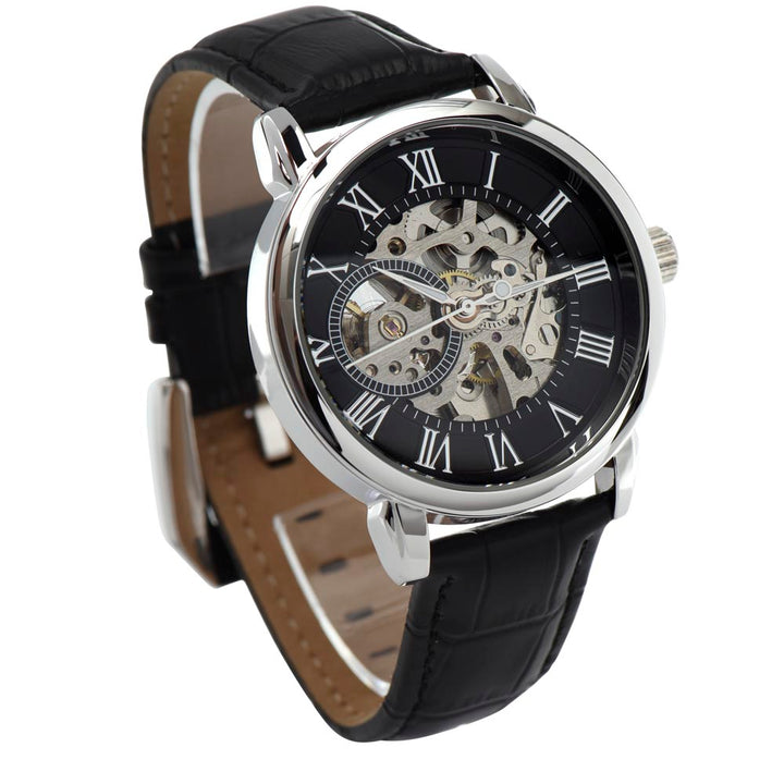 To My Husband | My Husband My Love - Men's Openwork Watch