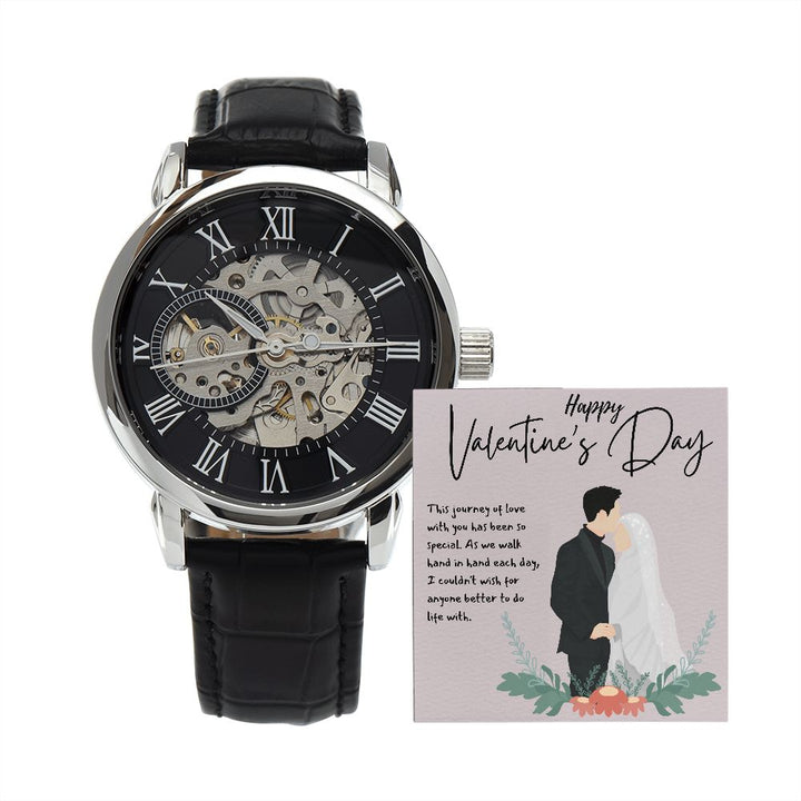 Happy Valentine's Day | The Journey of Love - Men's Openwork Watch