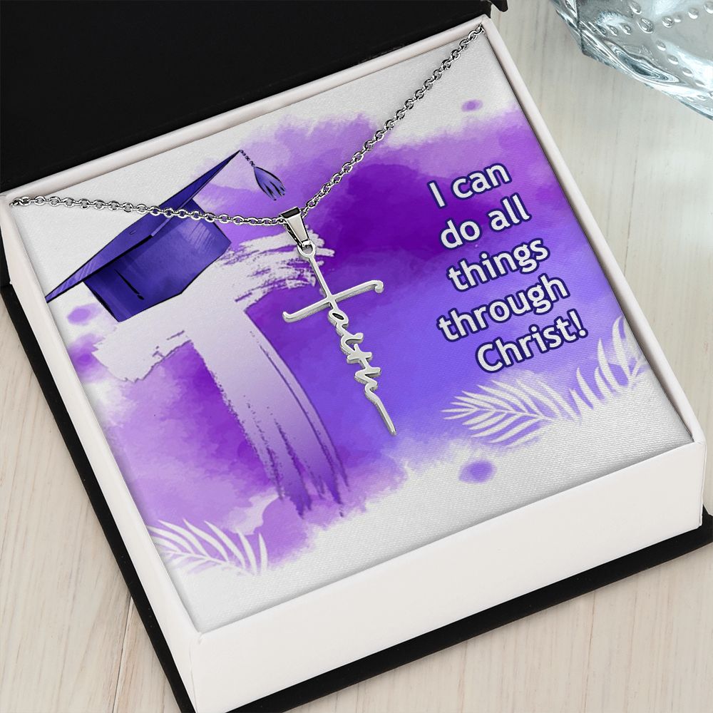 Happy Graduation | Success Story: Graduate! - Faith Cross Necklace