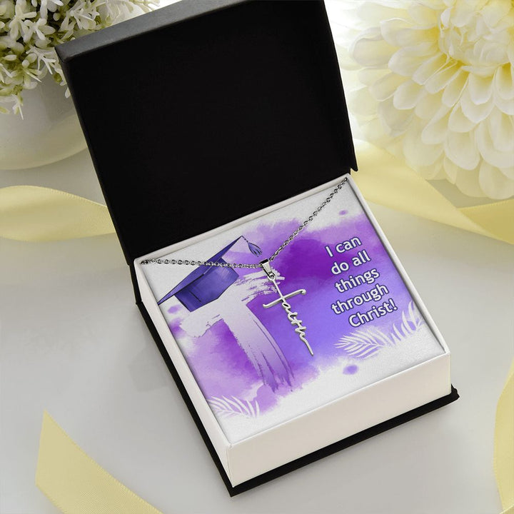 Happy Graduation | Success Story: Graduate! - Faith Cross Necklace