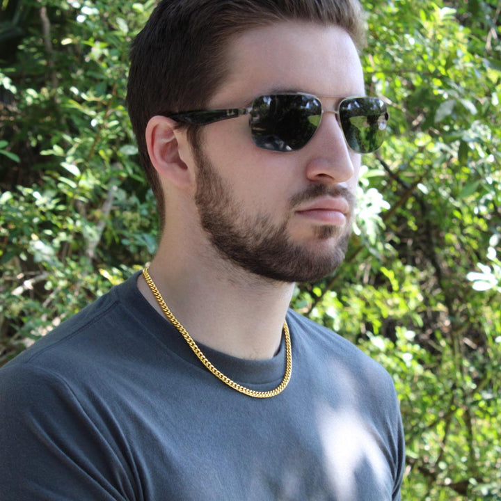 To Our Amazing Grandson | We love you to the moon and back! - Cuban Link Chain