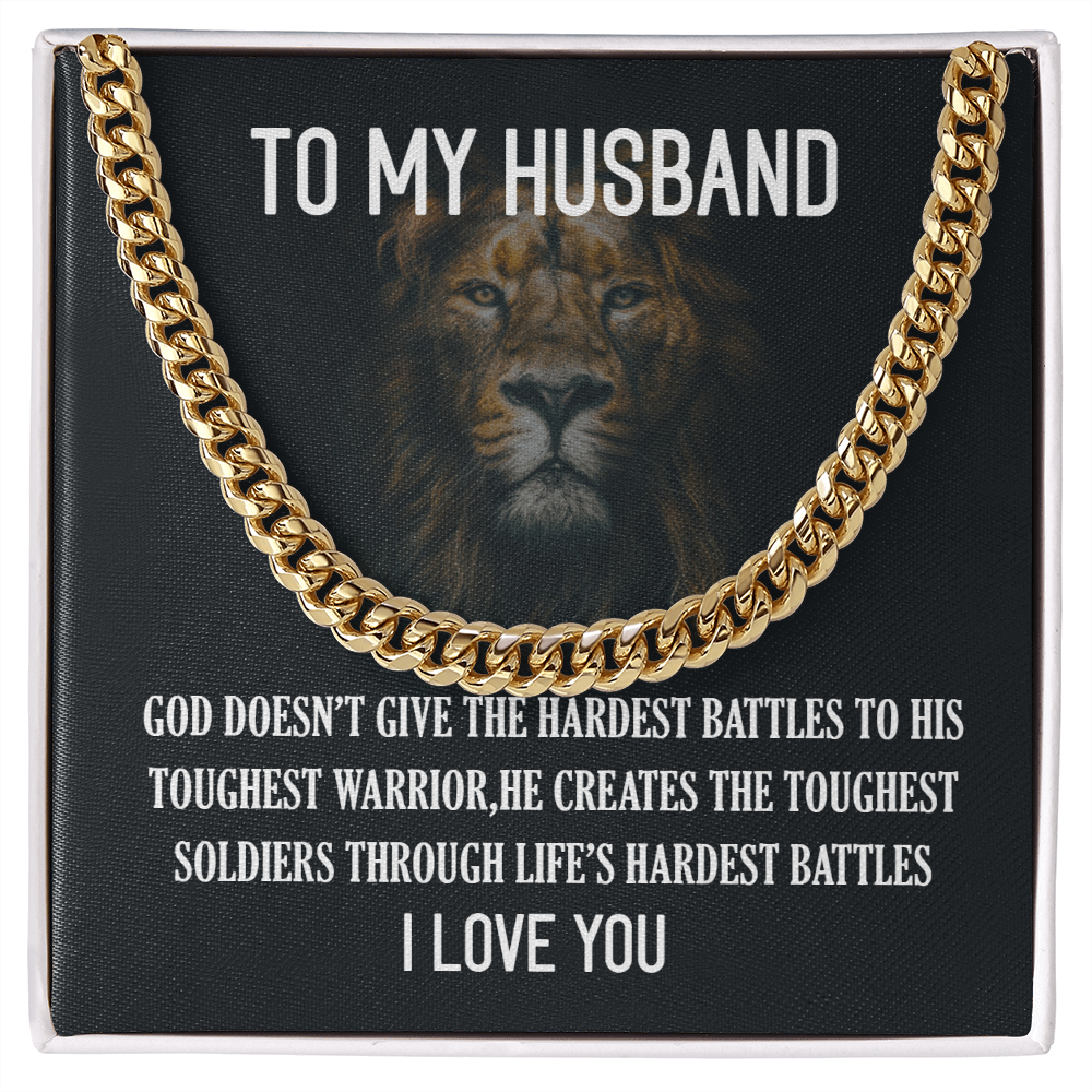 To My Husband - Cuban Link Chain