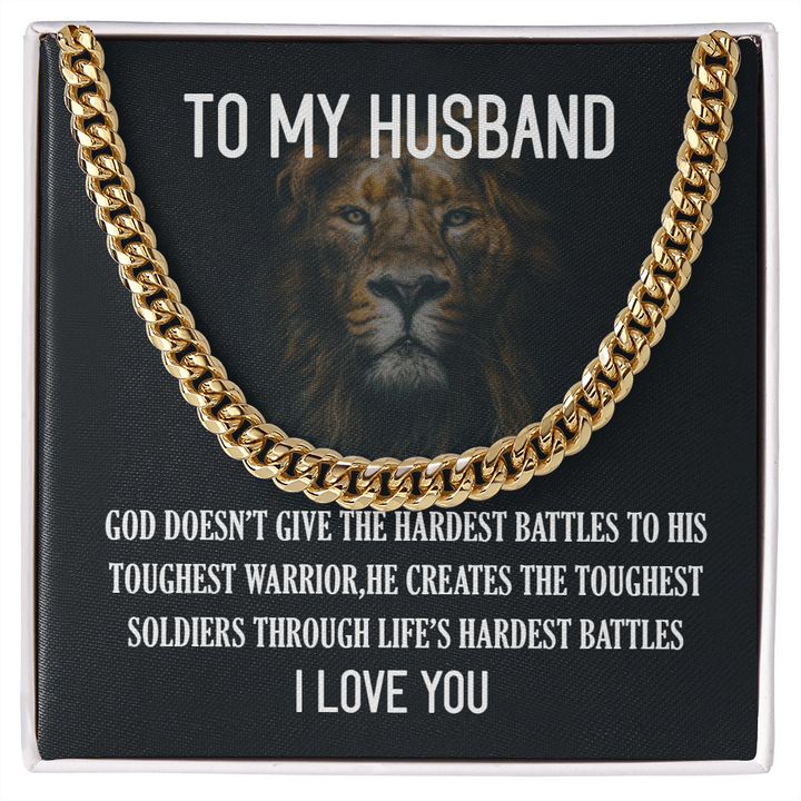To My Husband - Cuban Link Chain