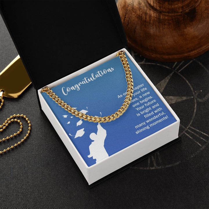 Happy Graduation | Here's to a Future Full of Possibilities - Cuban Link Chain