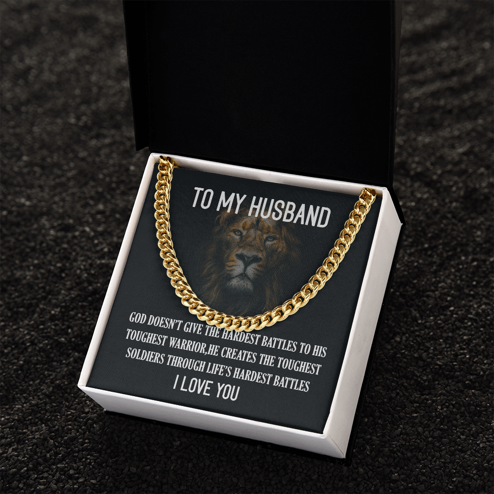 To My Husband - Cuban Link Chain