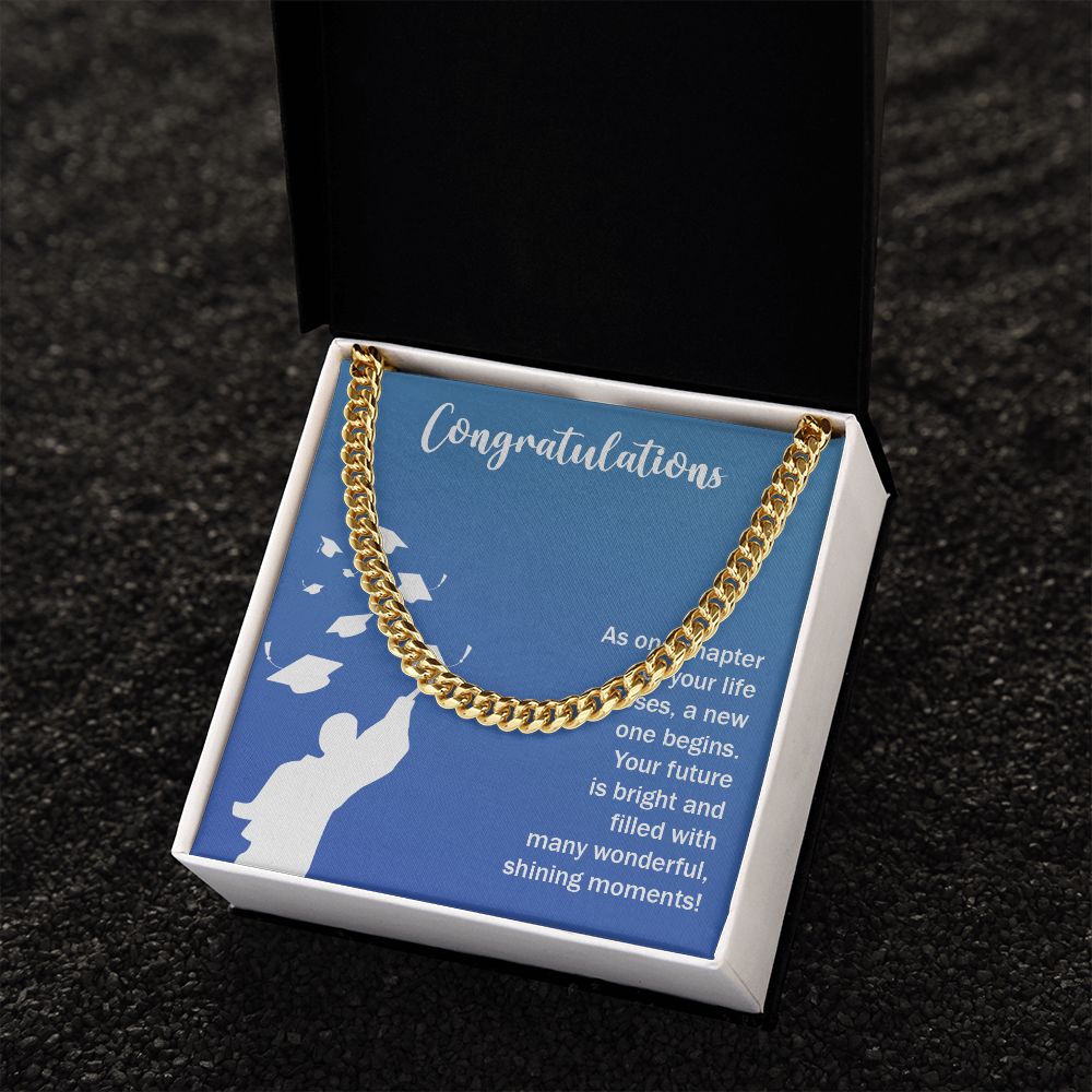 Happy Graduation | Here's to a Future Full of Possibilities - Cuban Link Chain