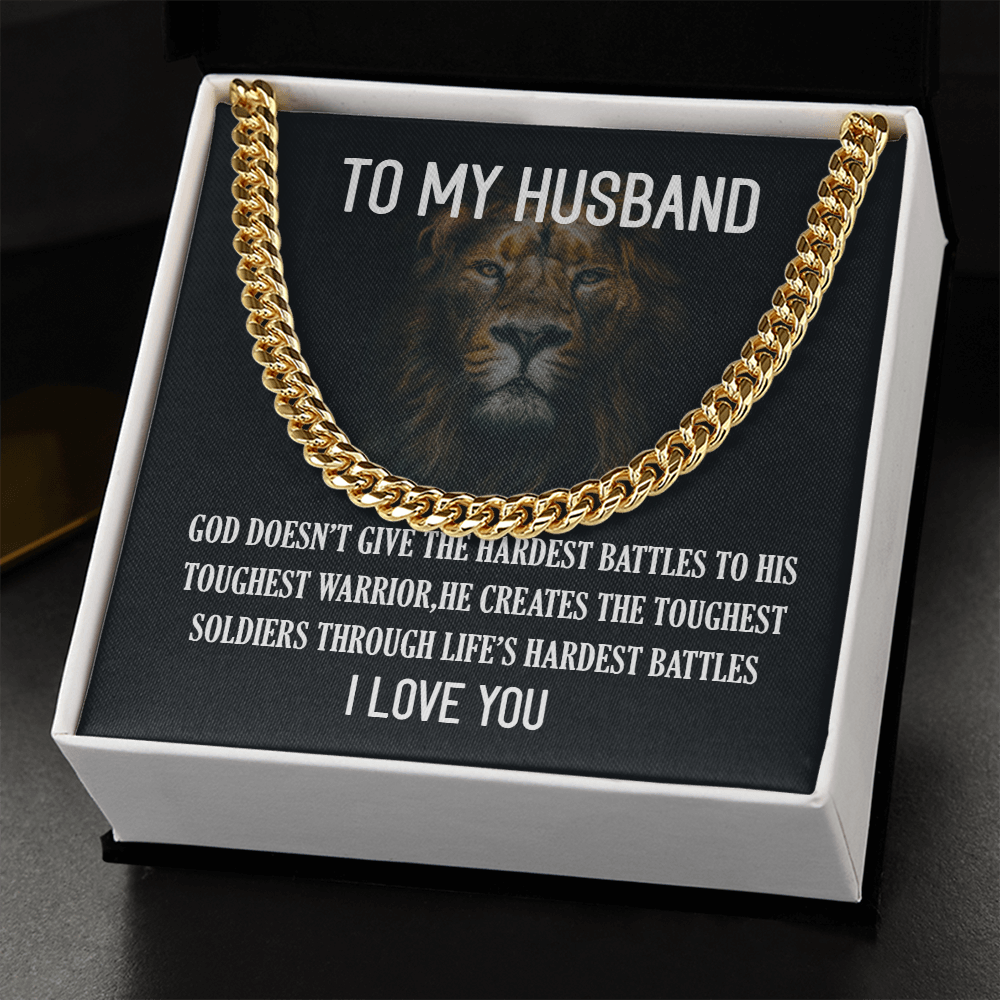 To My Husband - Cuban Link Chain