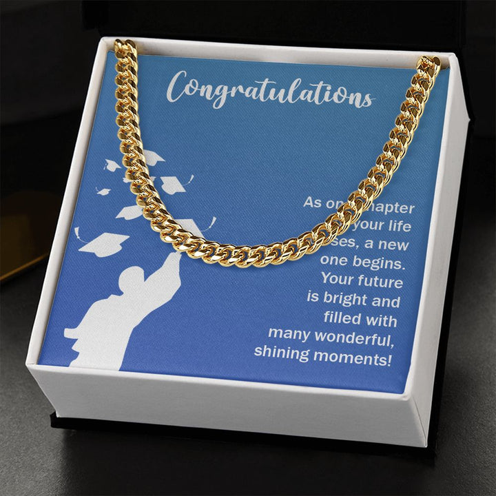 Happy Graduation | Here's to a Future Full of Possibilities - Cuban Link Chain