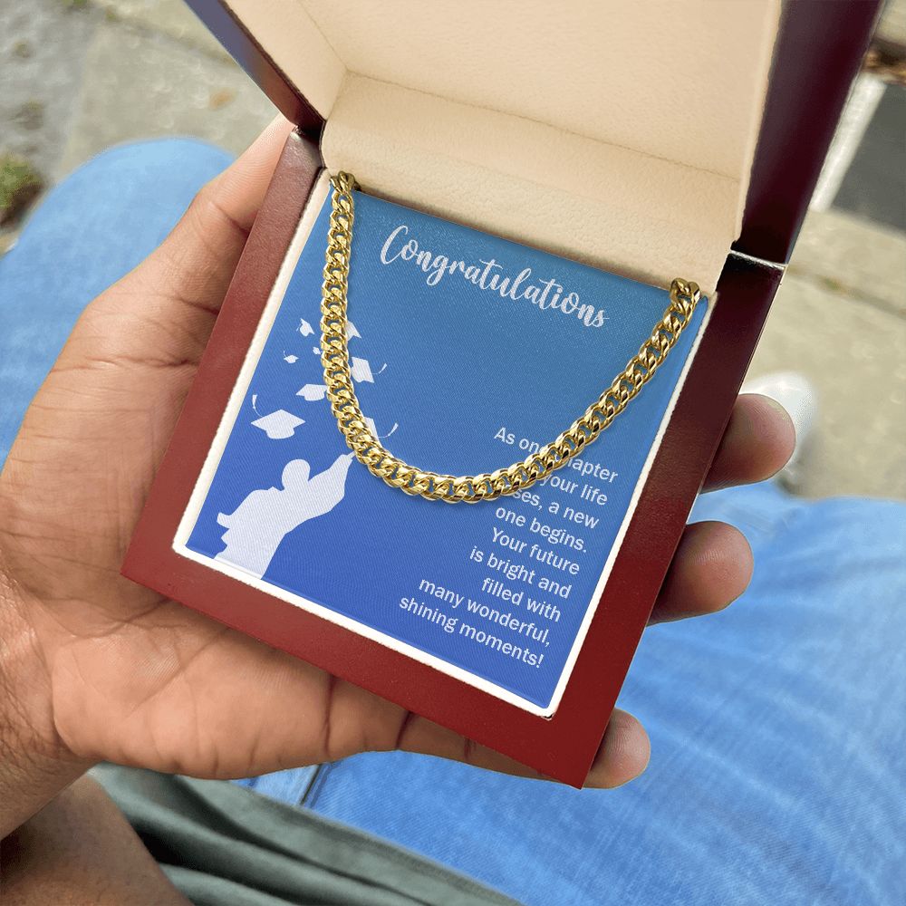 Happy Graduation | Here's to a Future Full of Possibilities - Cuban Link Chain