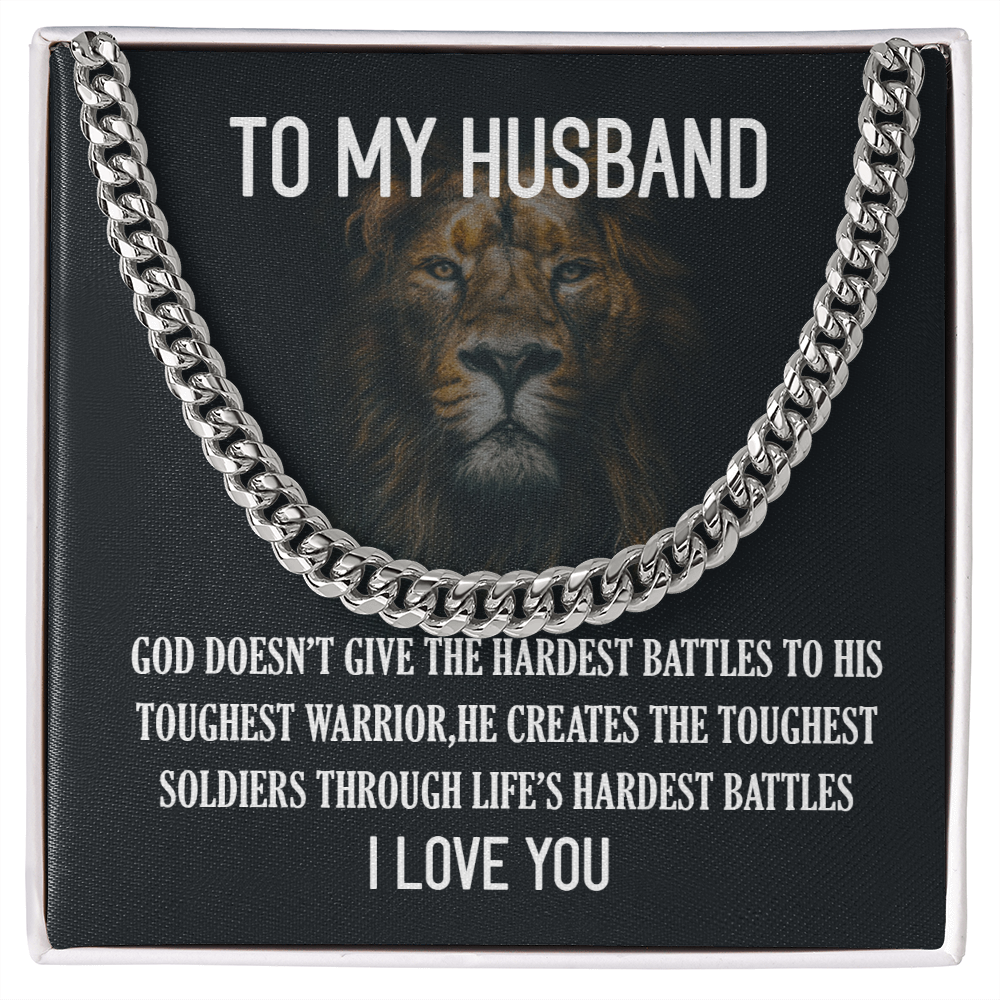 To My Husband - Cuban Link Chain