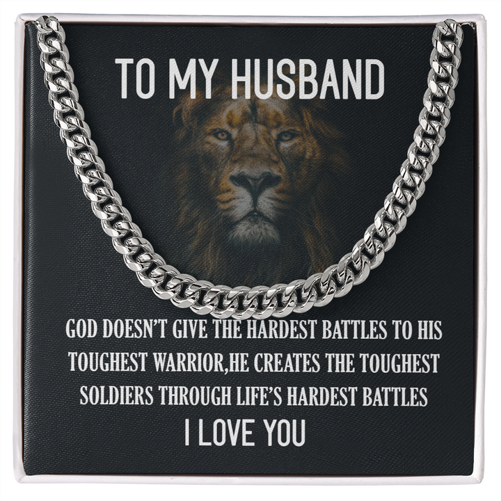 To My Husband - Cuban Link Chain