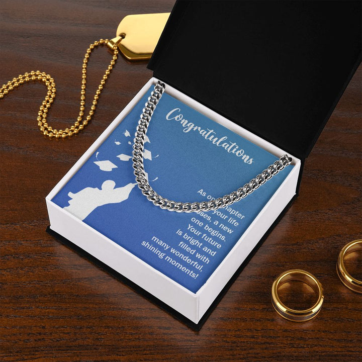 Happy Graduation | Here's to a Future Full of Possibilities - Cuban Link Chain