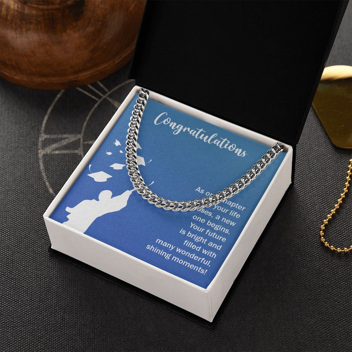 Happy Graduation | Here's to a Future Full of Possibilities - Cuban Link Chain