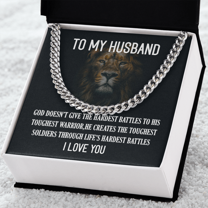 To My Husband - Cuban Link Chain