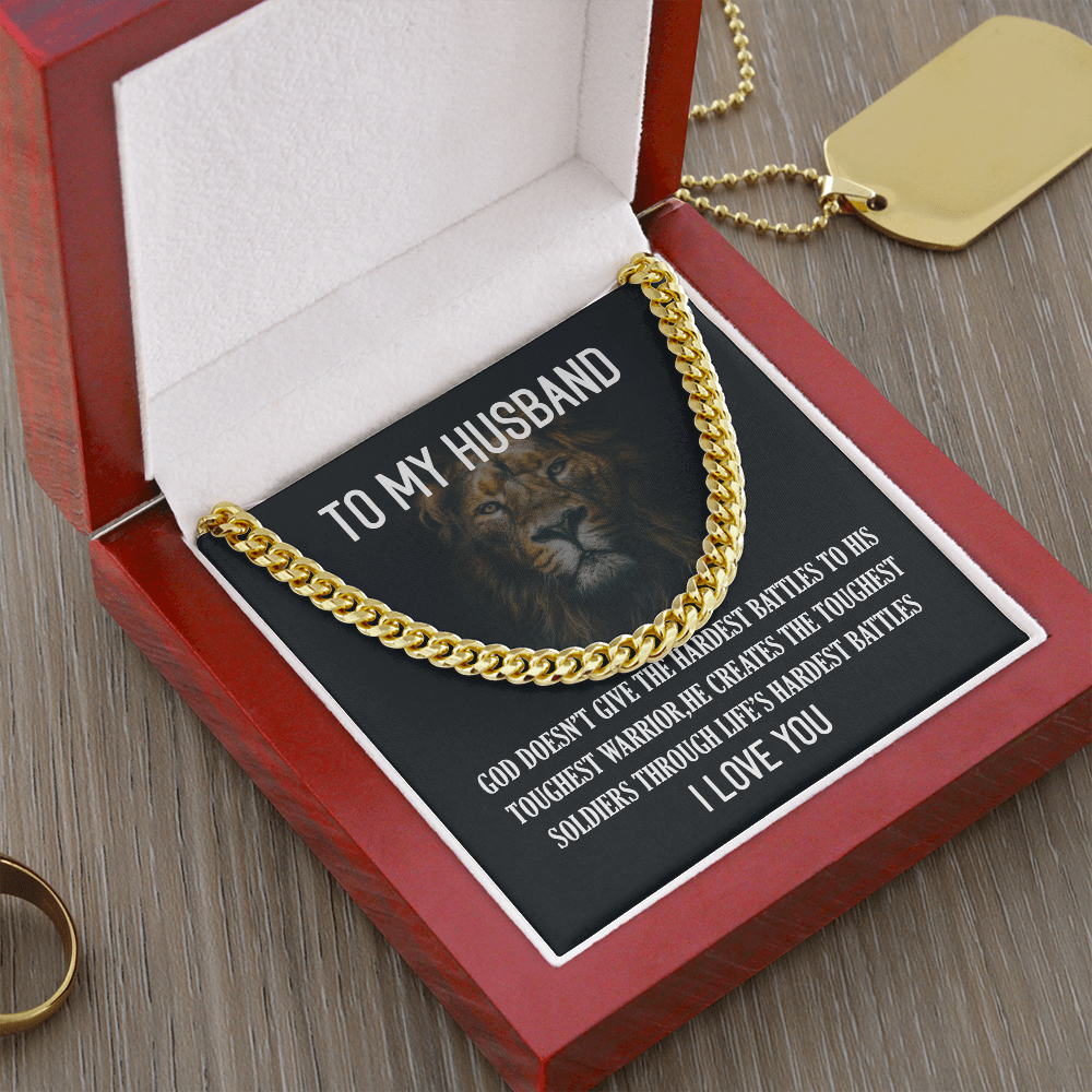 To My Husband - Cuban Link Chain
