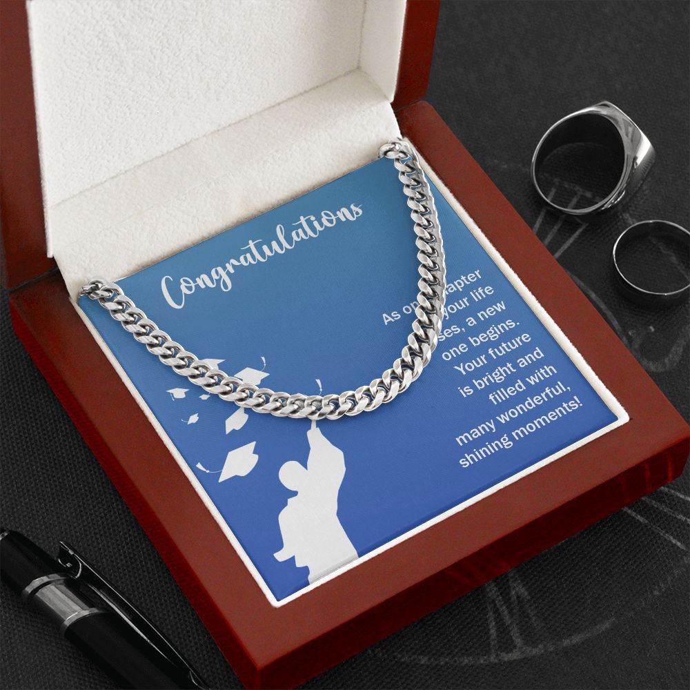 Happy Graduation | Here's to a Future Full of Possibilities - Cuban Link Chain
