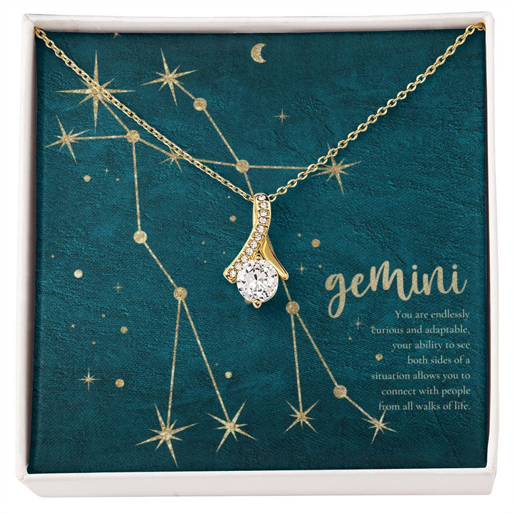 Gemini | You are endlessly curious and adaptable, your ability to see both sides of a situation allows you to connect with people from all walks of life. - Alluring Beauty Necklace