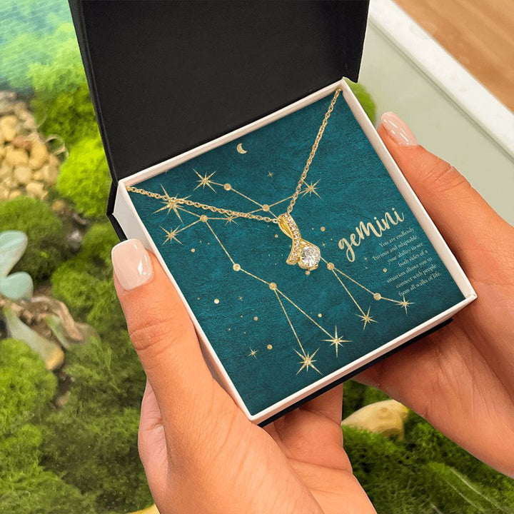 Gemini | You are endlessly curious and adaptable, your ability to see both sides of a situation allows you to connect with people from all walks of life. - Alluring Beauty Necklace