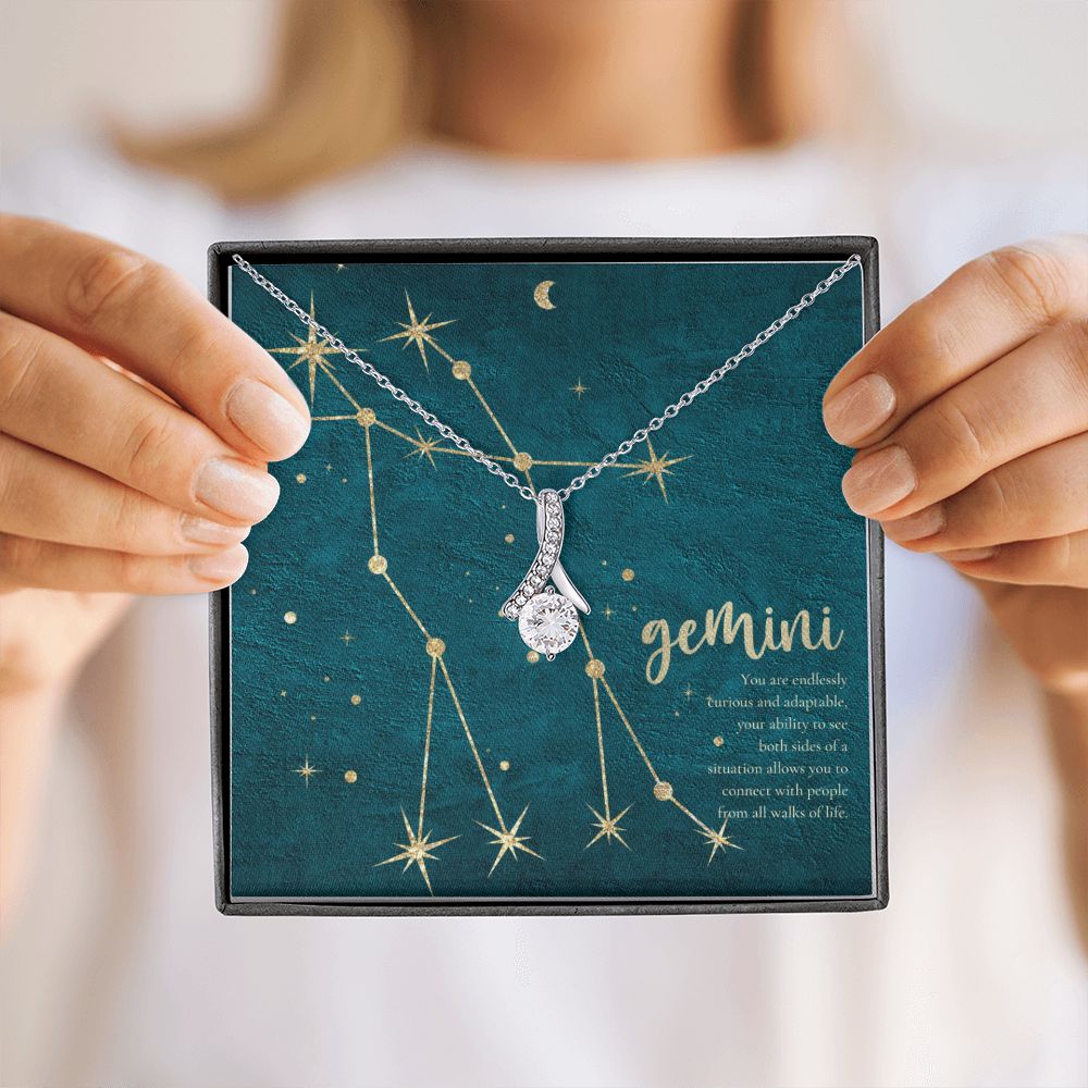 Gemini | You are endlessly curious and adaptable, your ability to see both sides of a situation allows you to connect with people from all walks of life. - Alluring Beauty Necklace
