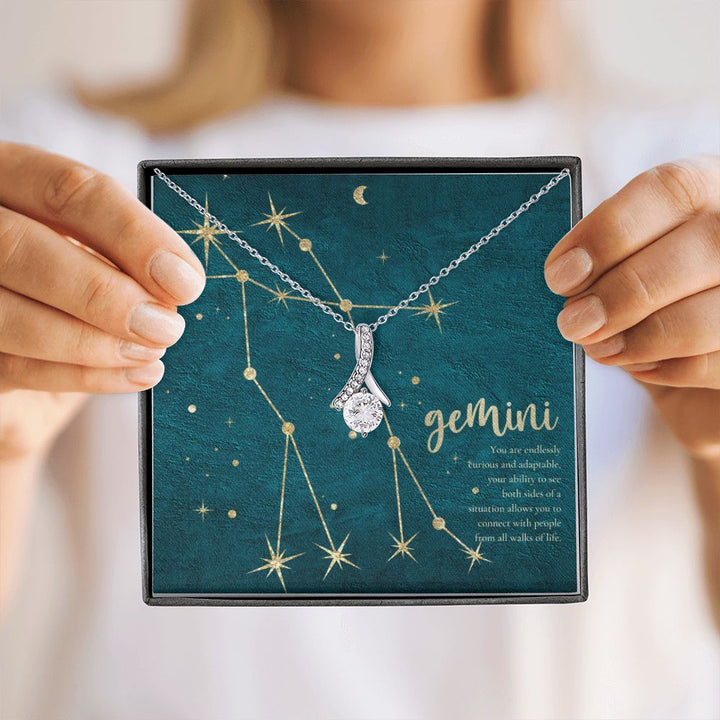 Gemini | You are endlessly curious and adaptable, your ability to see both sides of a situation allows you to connect with people from all walks of life. - Alluring Beauty Necklace